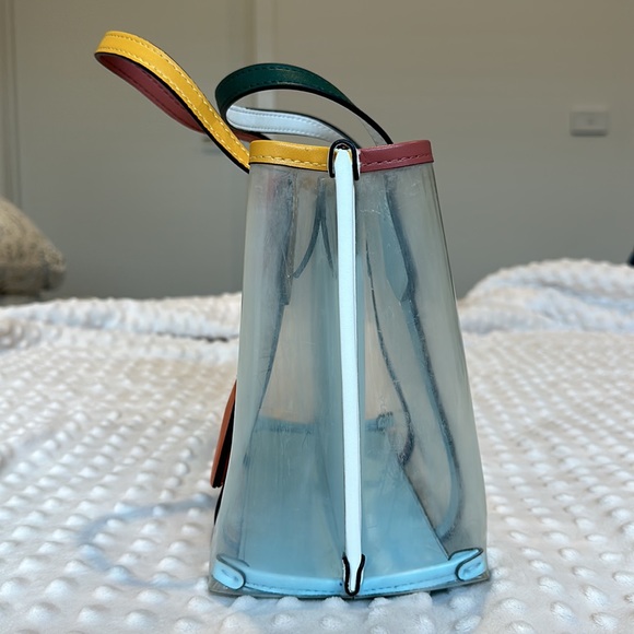 TORY BURCH Multicolor PVC and Leather Perry Tote - Picture 4 of 5